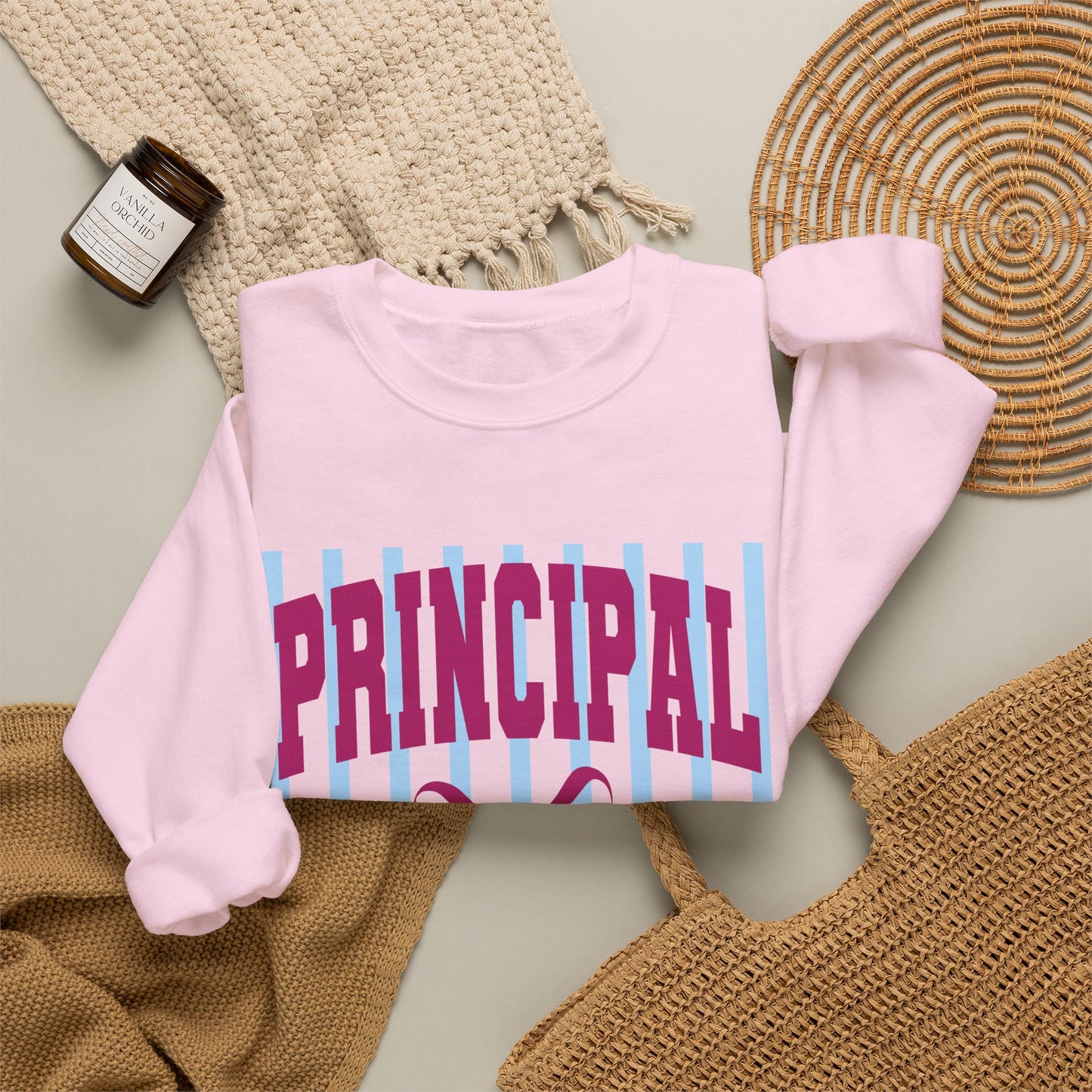 Principal Crewneck Sweatshirt — Cute School Administrator Gift