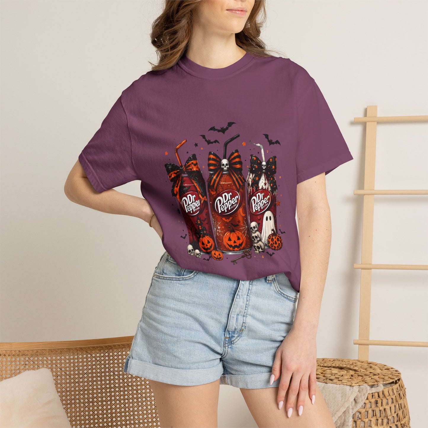 Halloween Dr Pepper Candy Bar T-Shirt — Cute Spooky Soda & Pumpkin Graphic Tee