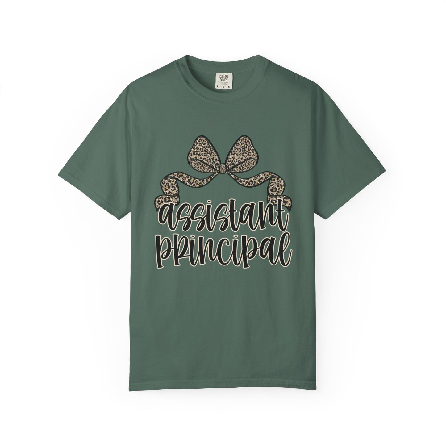 Assistant Principal Leopard Bow T-Shirt