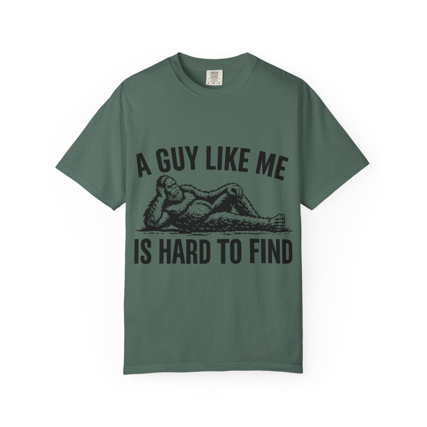 Graphic T-Shirt — “A Guy Like Me Is Hard to Find” Vintage Reclining Figure Tee