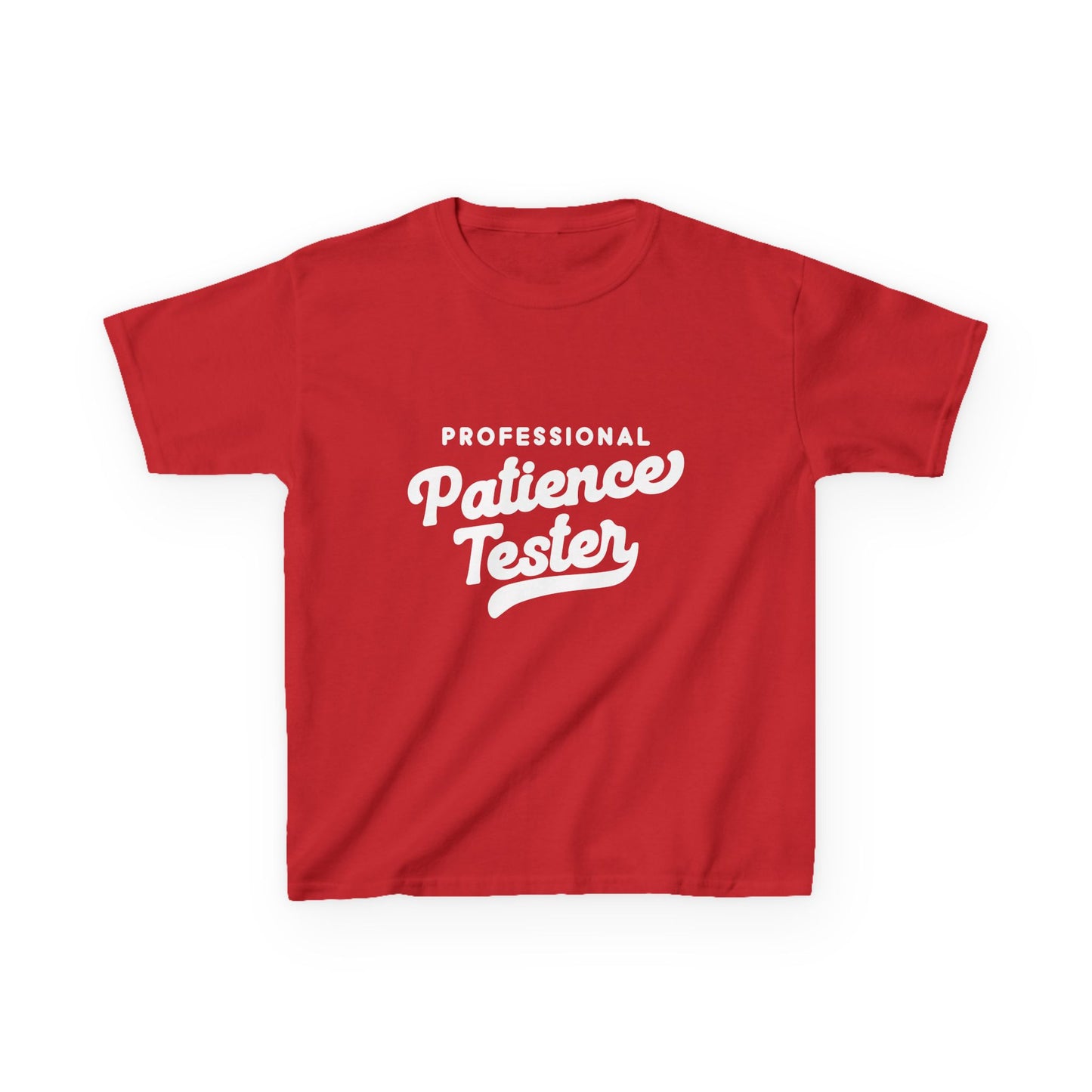 Kids T‑Shirt — "Professional Patience Tester" Funny Graphic Tee for Children
