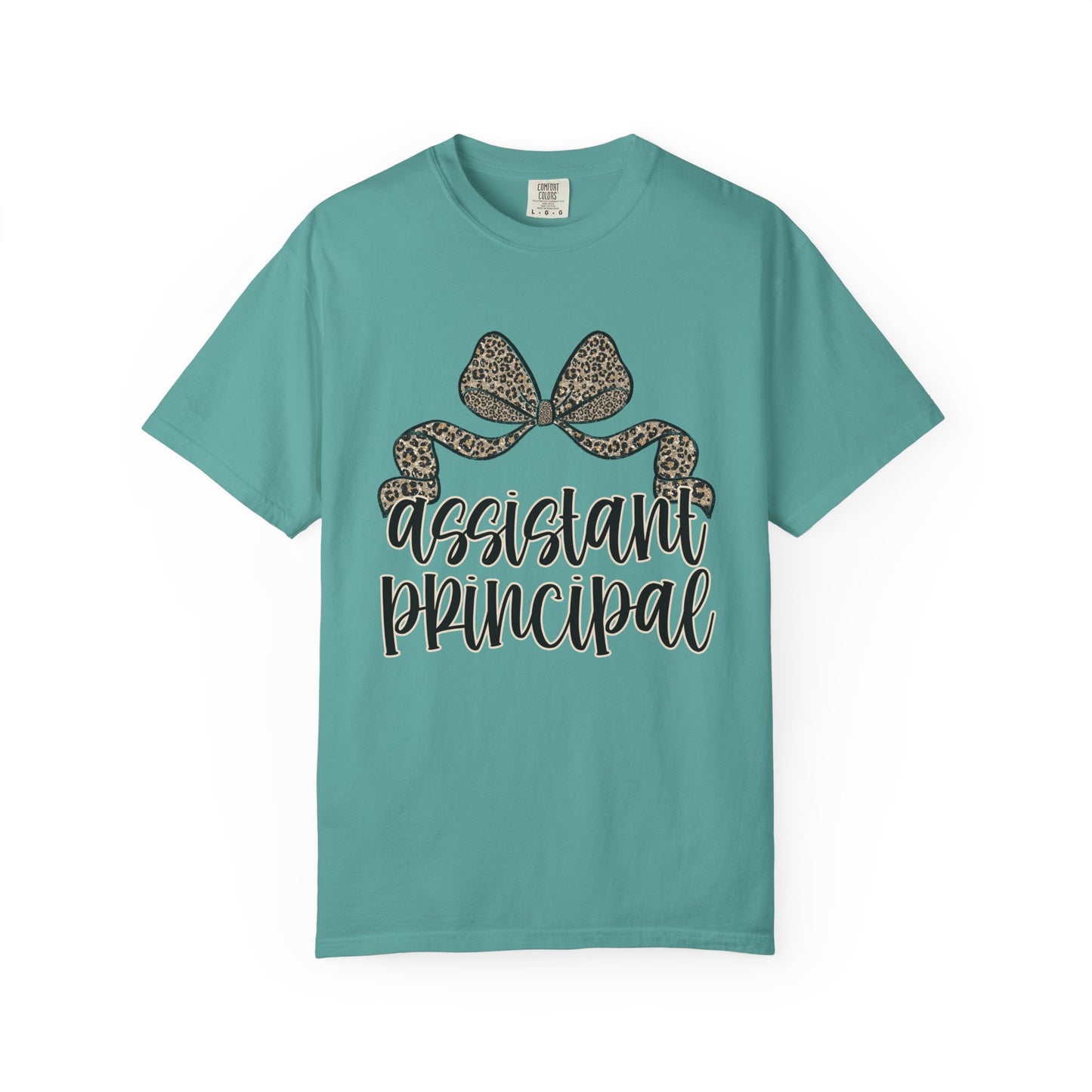 Assistant Principal Leopard Bow T-Shirt