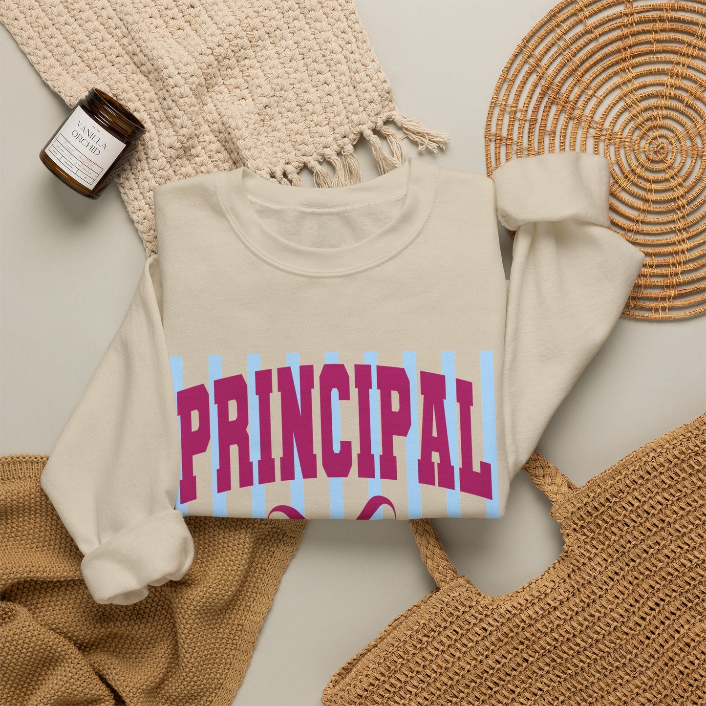 Principal Crewneck Sweatshirt — Cute School Administrator Gift