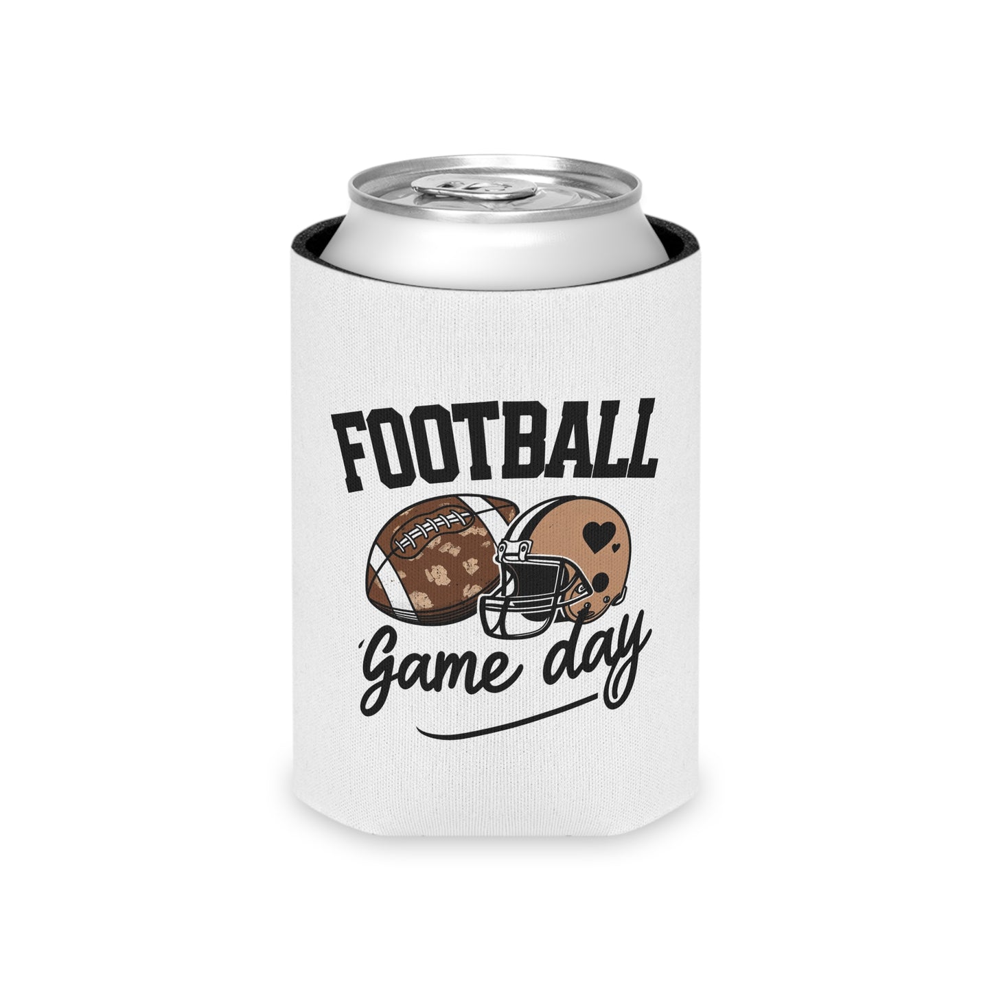 Football Game Day Can Cooler – Tailgate Beer Koozie