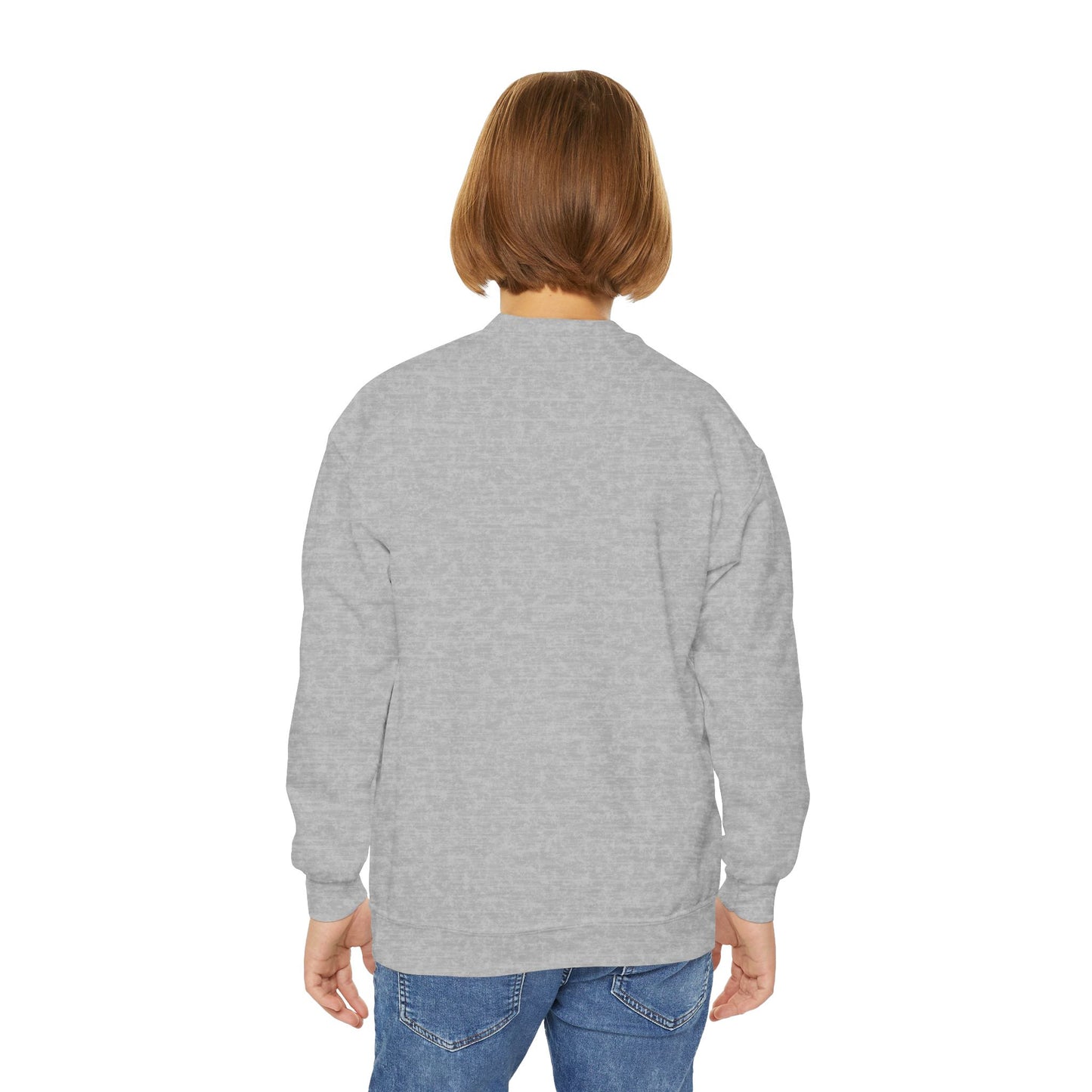 Youth Crewneck Sweatshirt - 'Bruh We Back' Retro Skate Graphic Sweatshirt