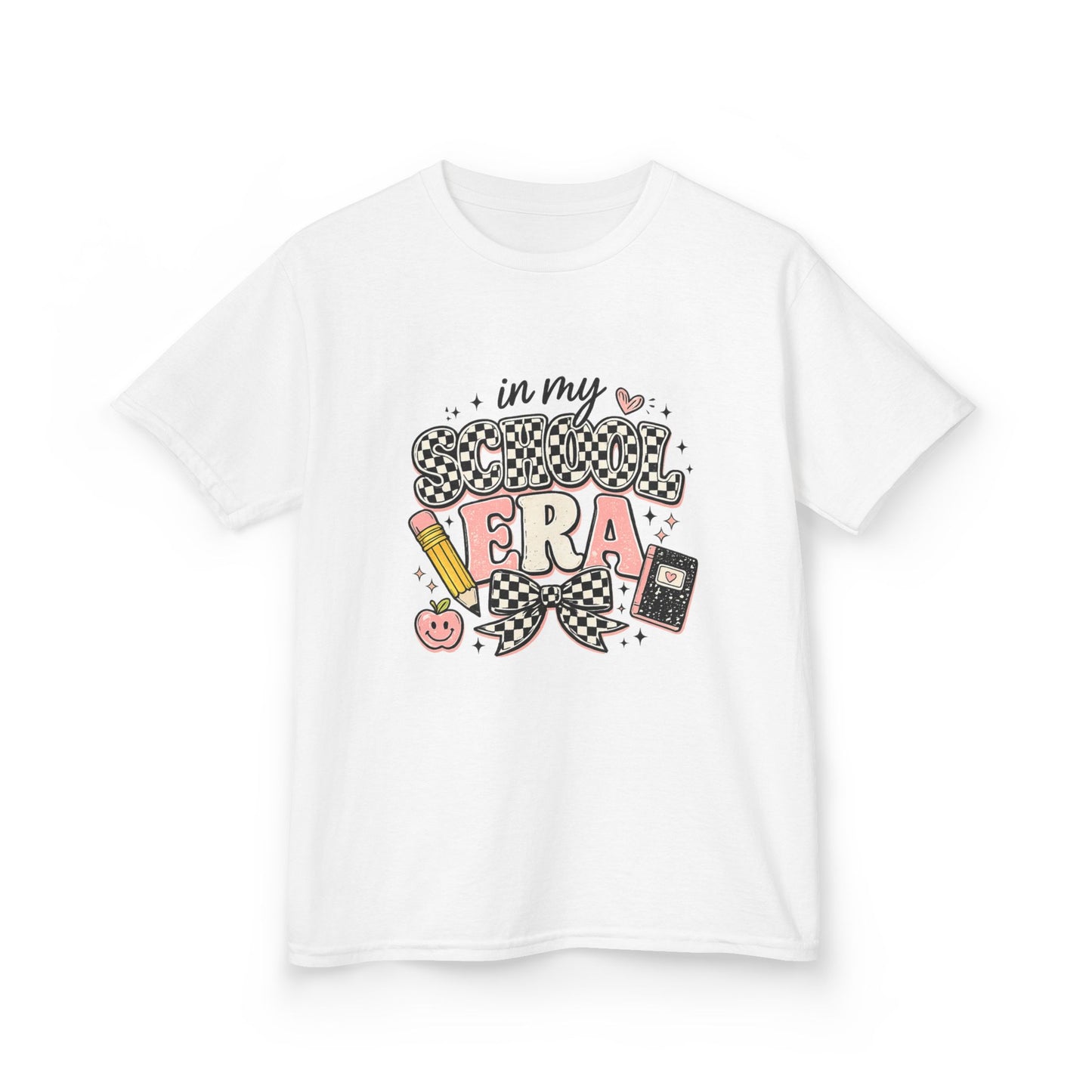 Kids Tee — "In My School Era" Cute Back-to-School Graphic T-Shirt