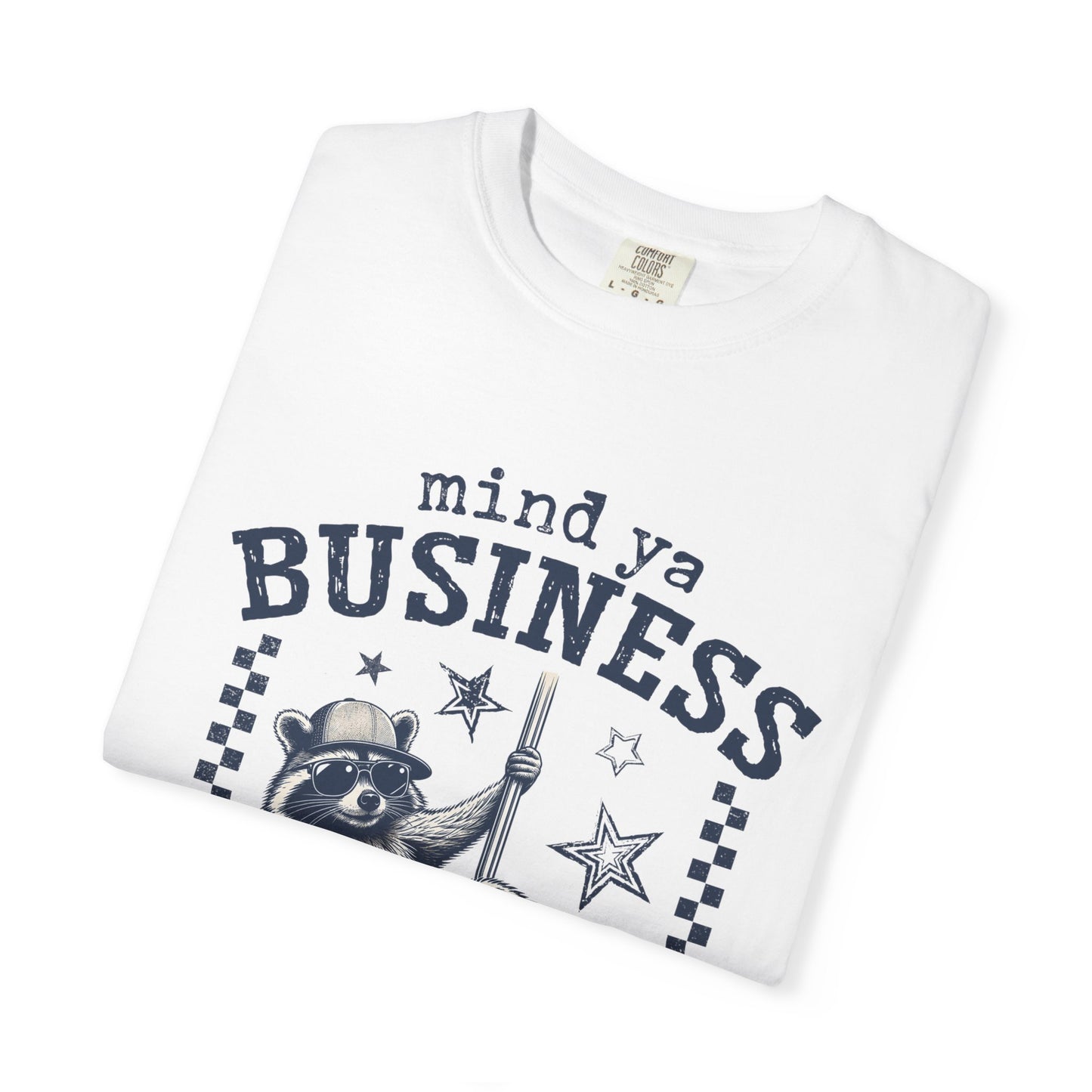 Mind Ya Business Raccoon T-Shirt — "Diesel Ain't Cheap" Graphic Tee