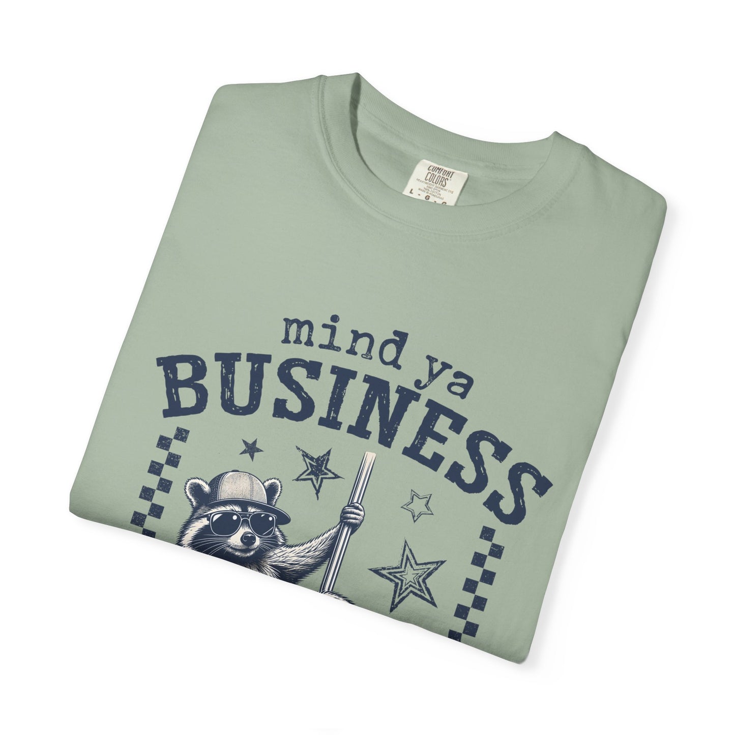 Mind Ya Business Raccoon T-Shirt — "Diesel Ain't Cheap" Graphic Tee