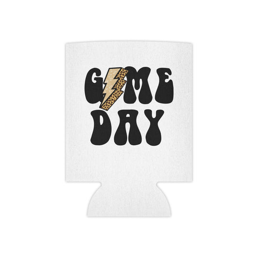 Game Day Can Cooler – Retro Lightning Beer Koozie
