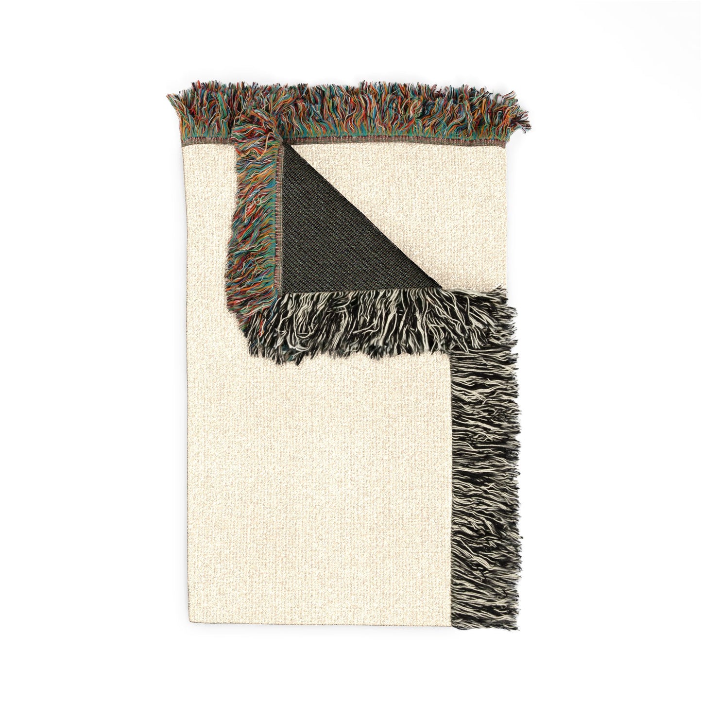 Desert Cactus Woven Blanket — Southwestern Throw with Saguaro Design