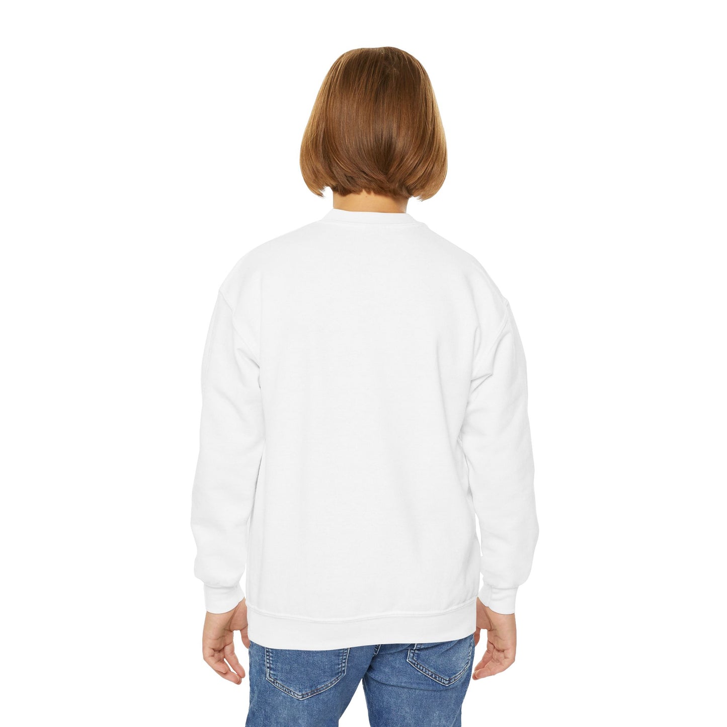 Youth Crewneck Sweatshirt - 'Bruh We Back' Retro Skate Graphic Sweatshirt
