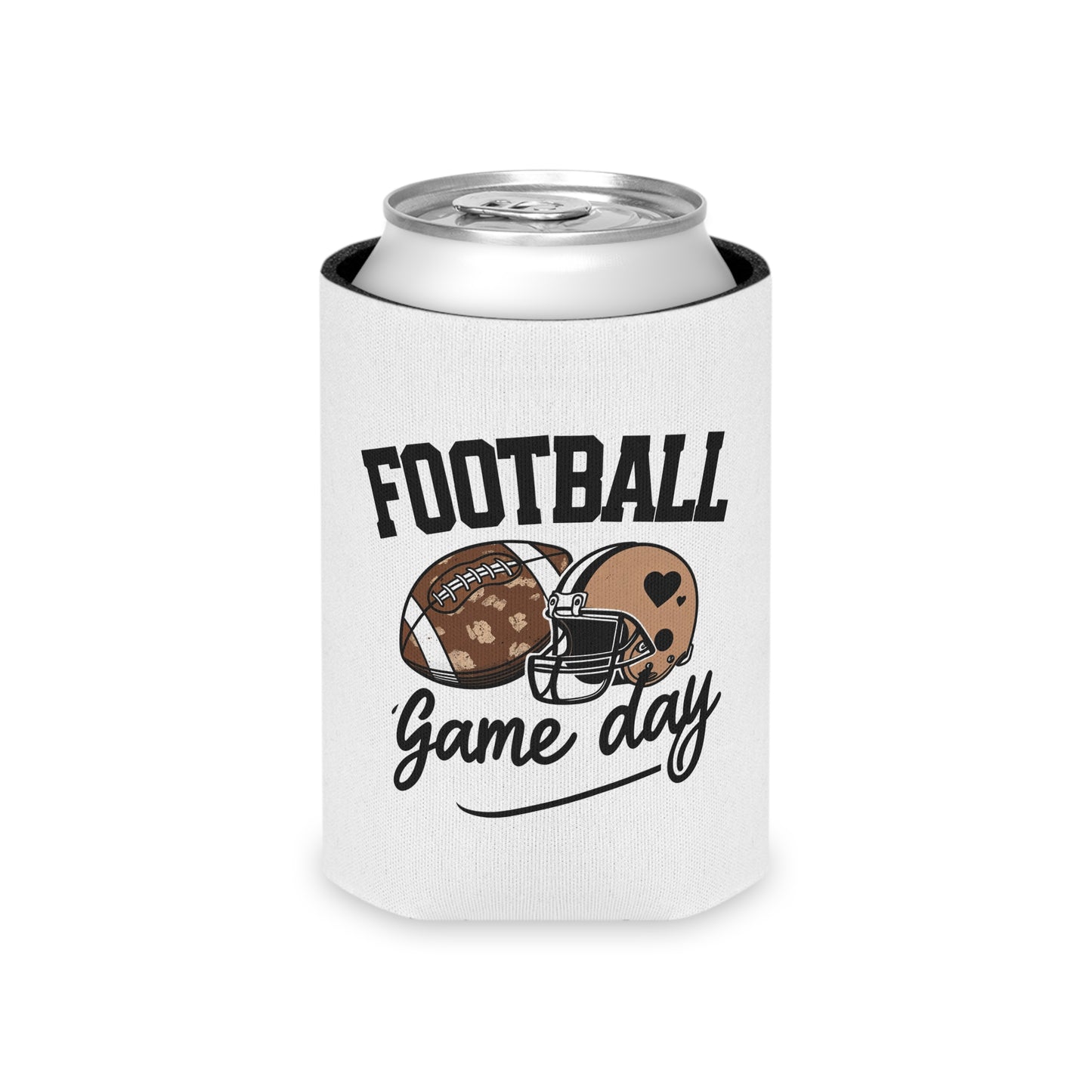 Football Game Day Can Cooler – Tailgate Beer Koozie