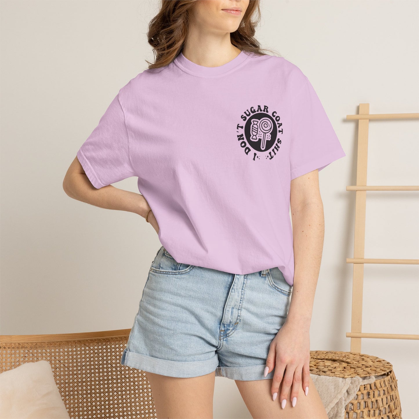 I Don't Sugar-Coat Shit T-Shirt — Bold Graphic Tee with Candy Design