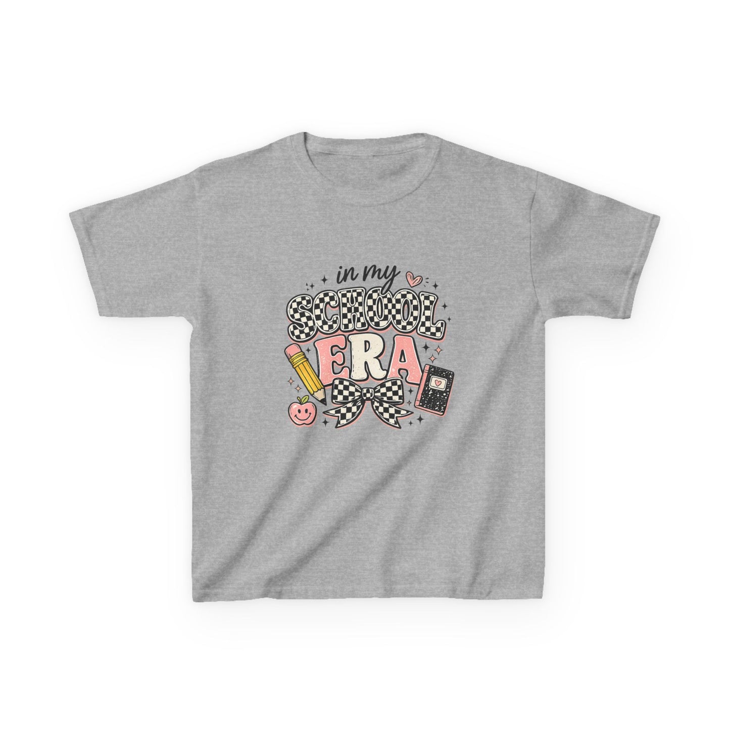 Kids Tee — "In My School Era" Cute Back-to-School Graphic T-Shirt