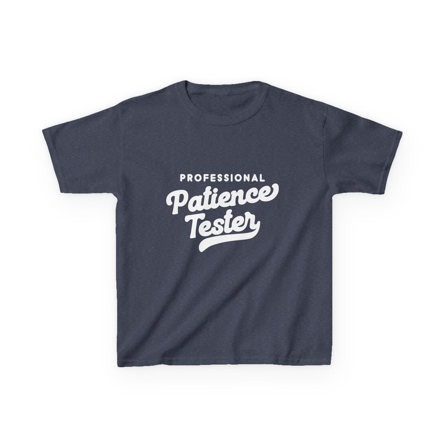 Kids T‑Shirt — "Professional Patience Tester" Funny Graphic Tee for Children