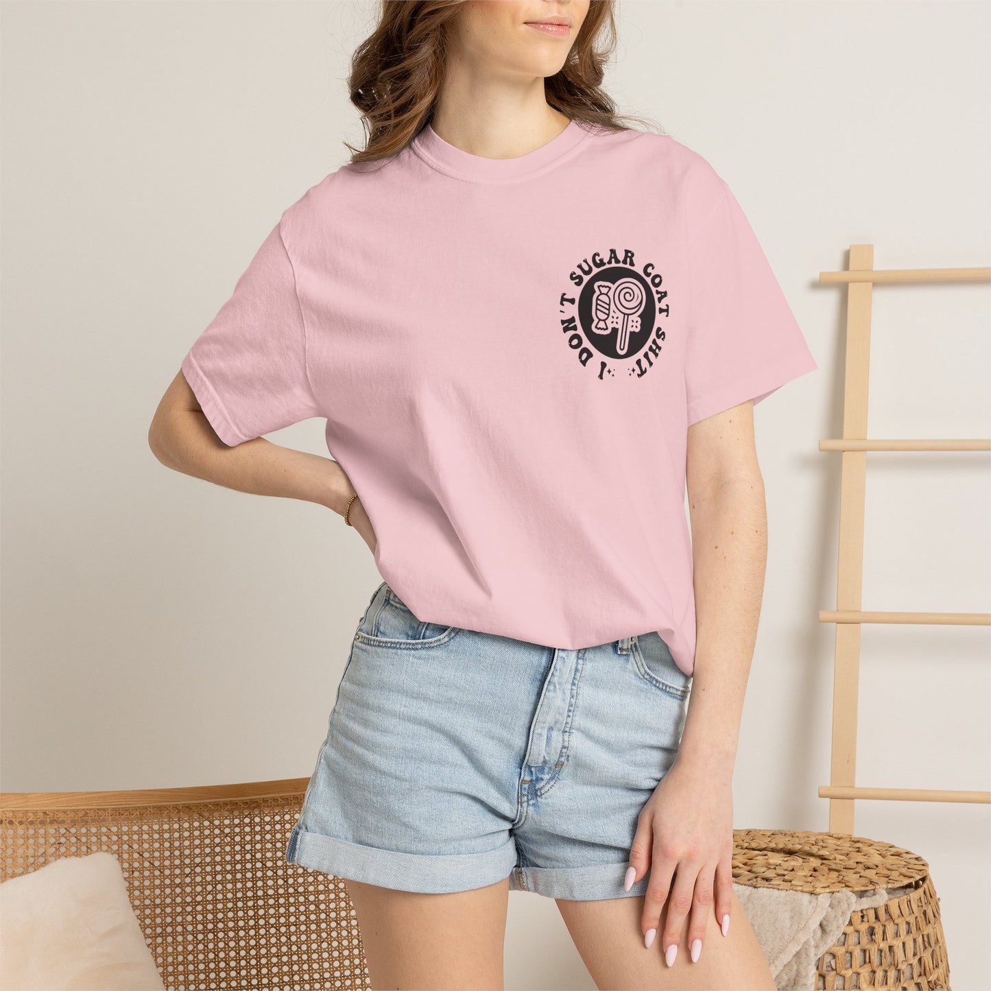 I Don't Sugar-Coat Shit T-Shirt — Bold Graphic Tee with Candy Design