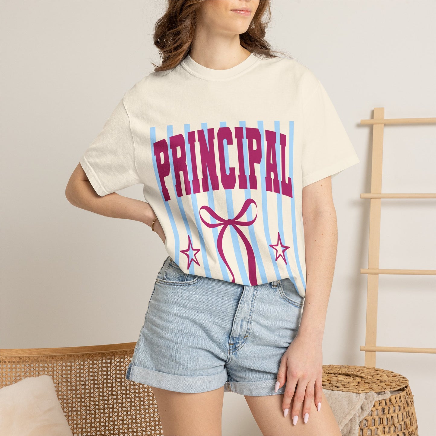 Principal Ribbon T-Shirt — School Leader Gift Tee
