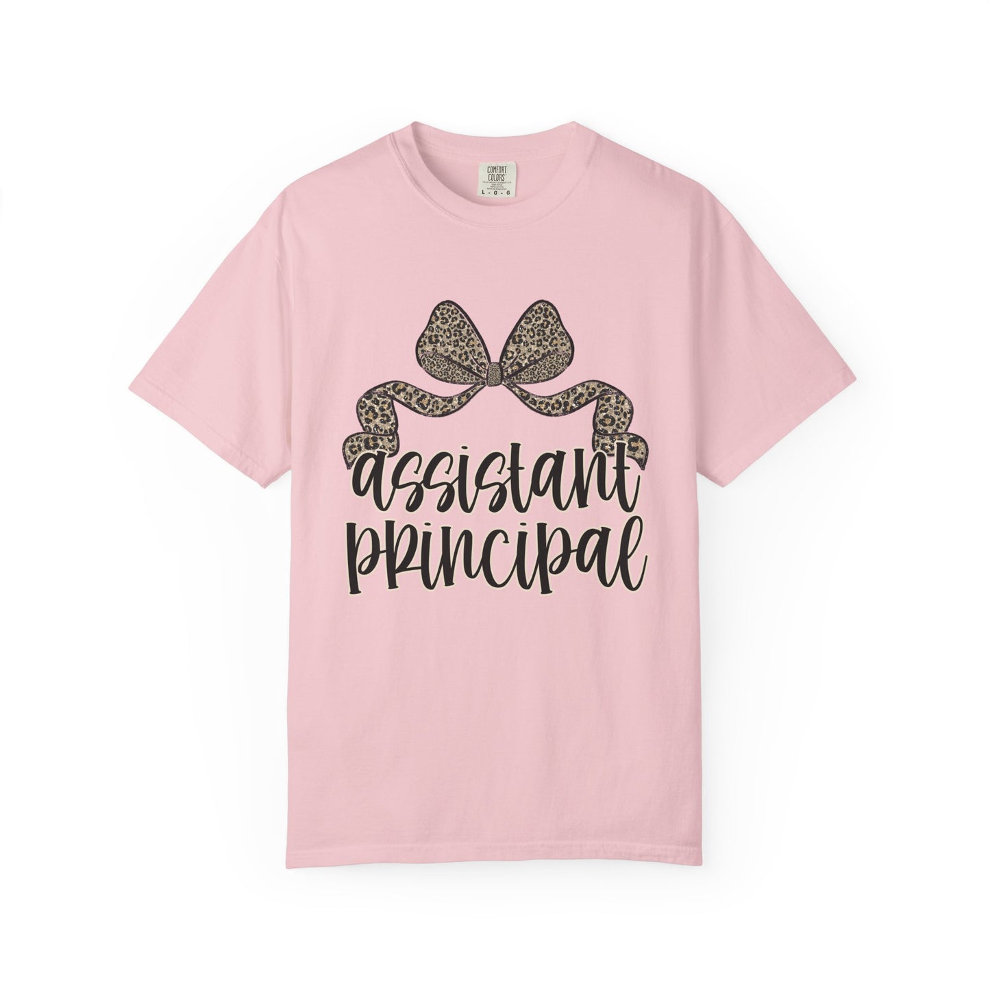 Assistant Principal Leopard Bow T-Shirt