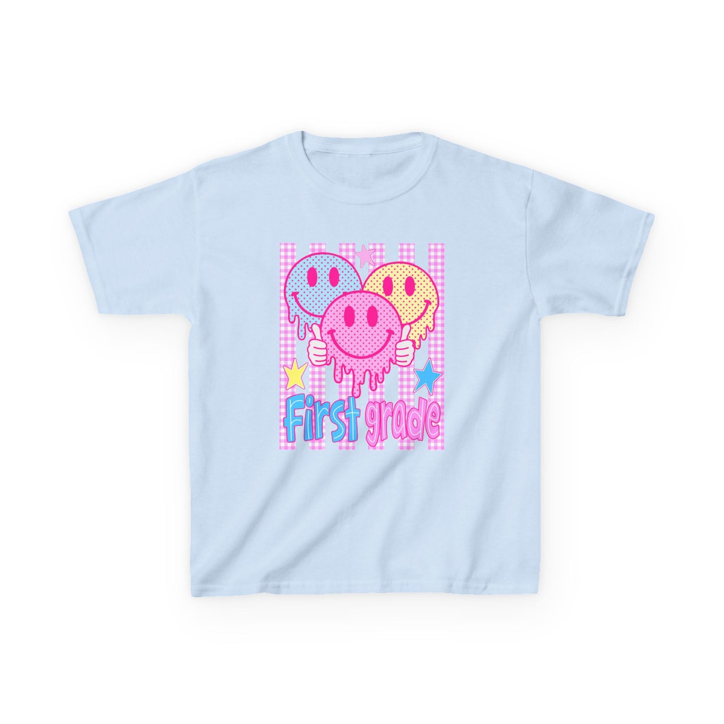 First Grade Smiley Faces Kids T-Shirt