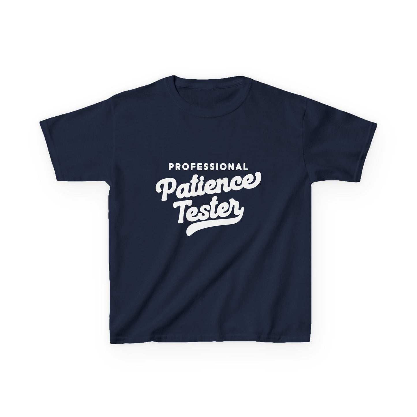 Kids T‑Shirt — "Professional Patience Tester" Funny Graphic Tee for Children