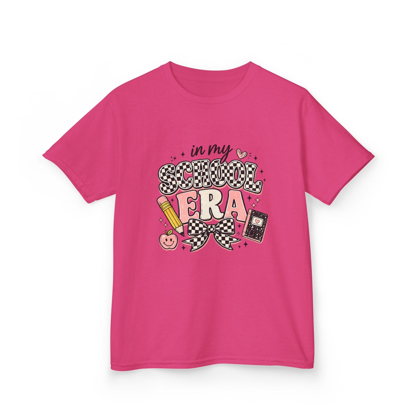 Kids Tee — "In My School Era" Cute Back-to-School Graphic T-Shirt
