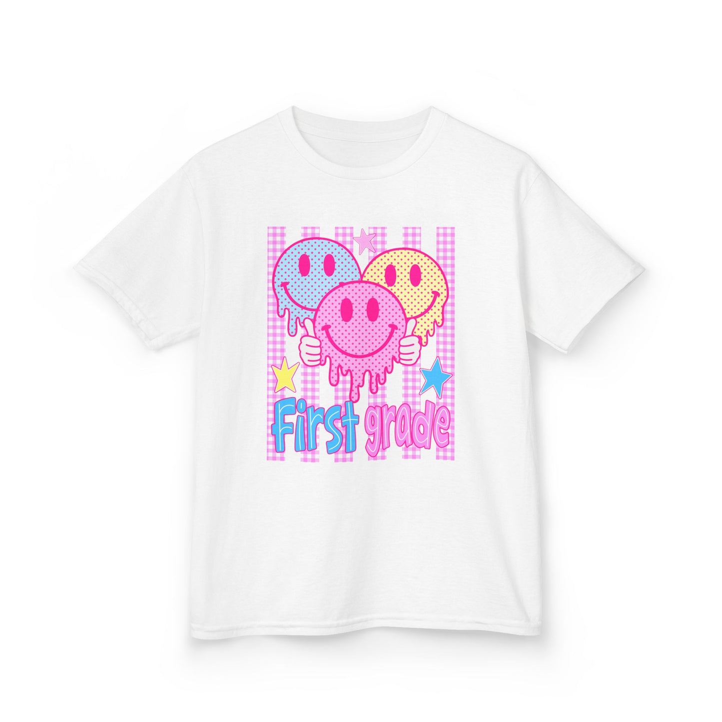 First Grade Smiley Faces Kids T-Shirt