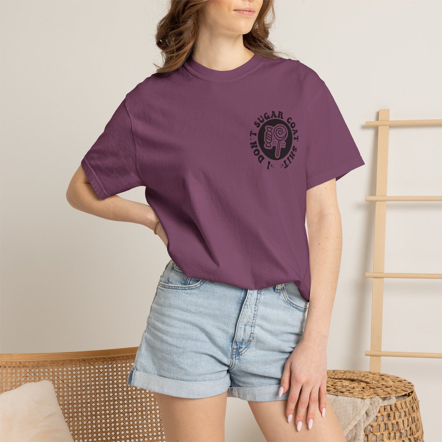 I Don't Sugar-Coat Shit T-Shirt — Bold Graphic Tee with Candy Design