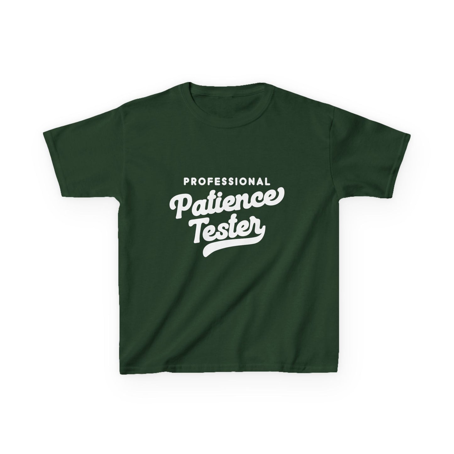Kids T‑Shirt — "Professional Patience Tester" Funny Graphic Tee for Children