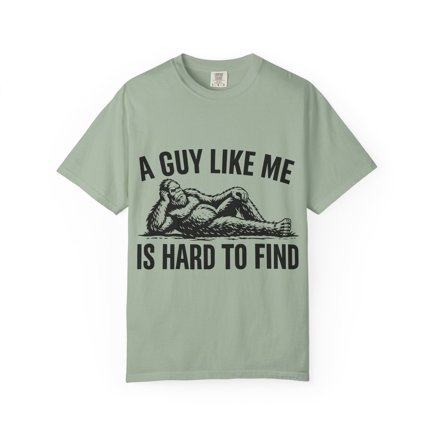 Graphic T-Shirt — “A Guy Like Me Is Hard to Find” Vintage Reclining Figure Tee