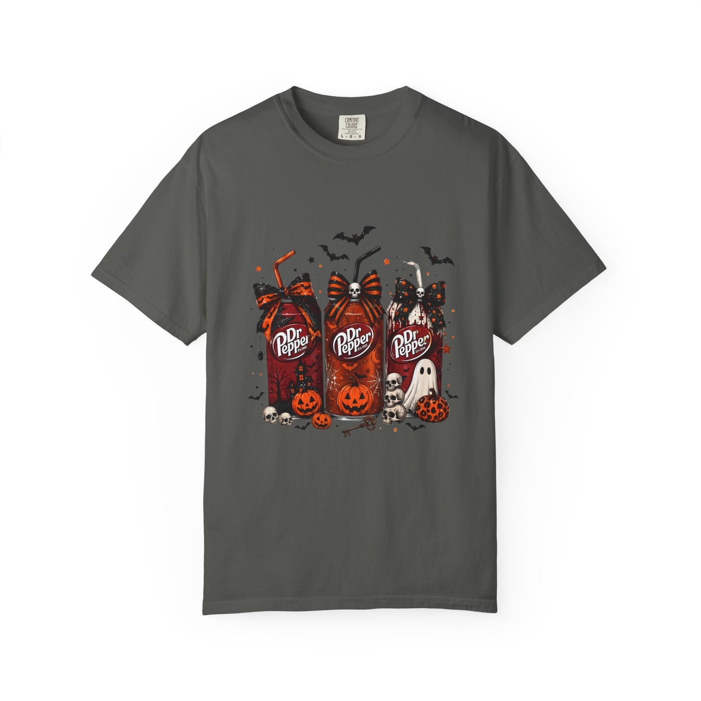 Halloween Dr Pepper Candy Bar T-Shirt — Cute Spooky Soda & Pumpkin Graphic Tee