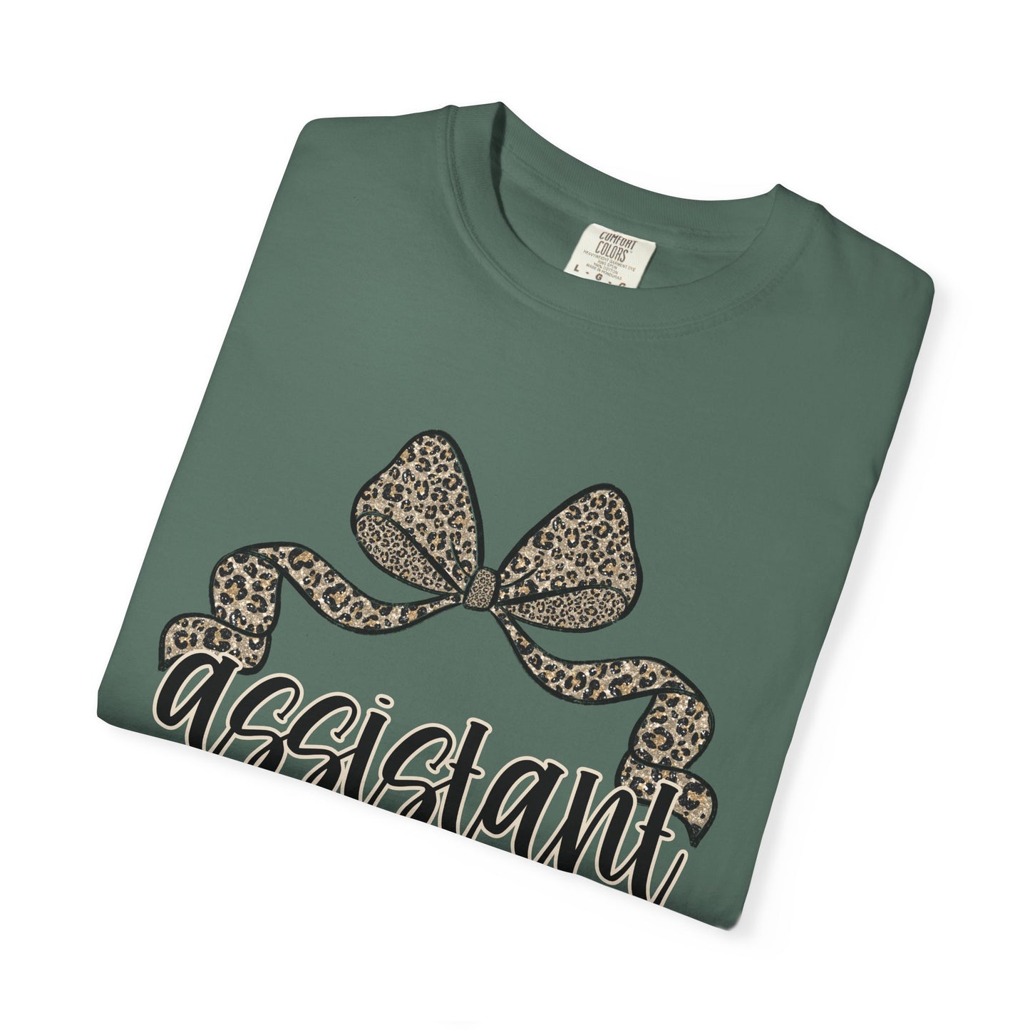 Assistant Principal Leopard Bow T-Shirt