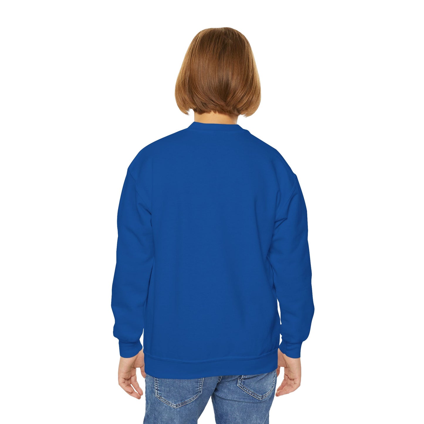 Youth Crewneck Sweatshirt - 'Bruh We Back' Retro Skate Graphic Sweatshirt