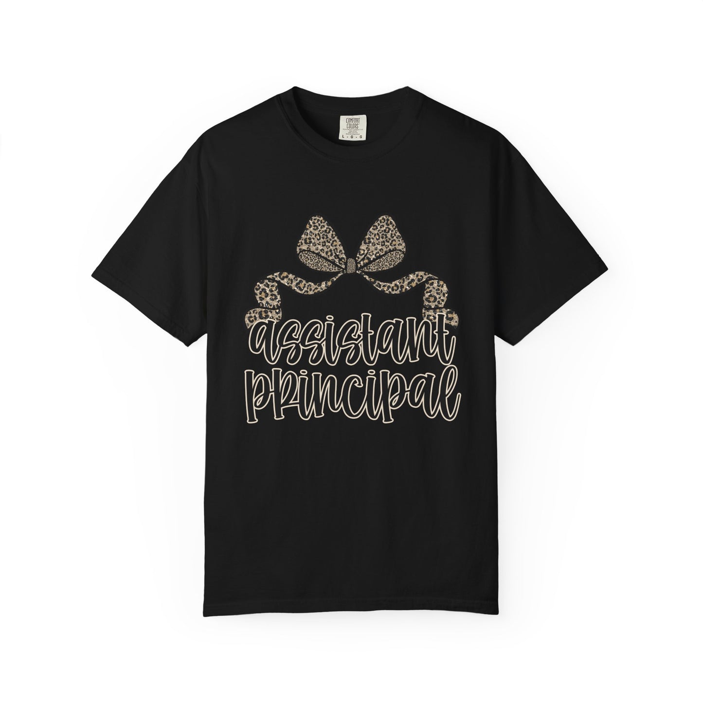 Assistant Principal Leopard Bow T-Shirt