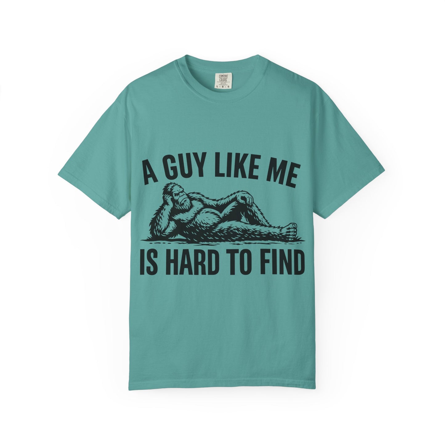 Graphic T-Shirt — “A Guy Like Me Is Hard to Find” Vintage Reclining Figure Tee