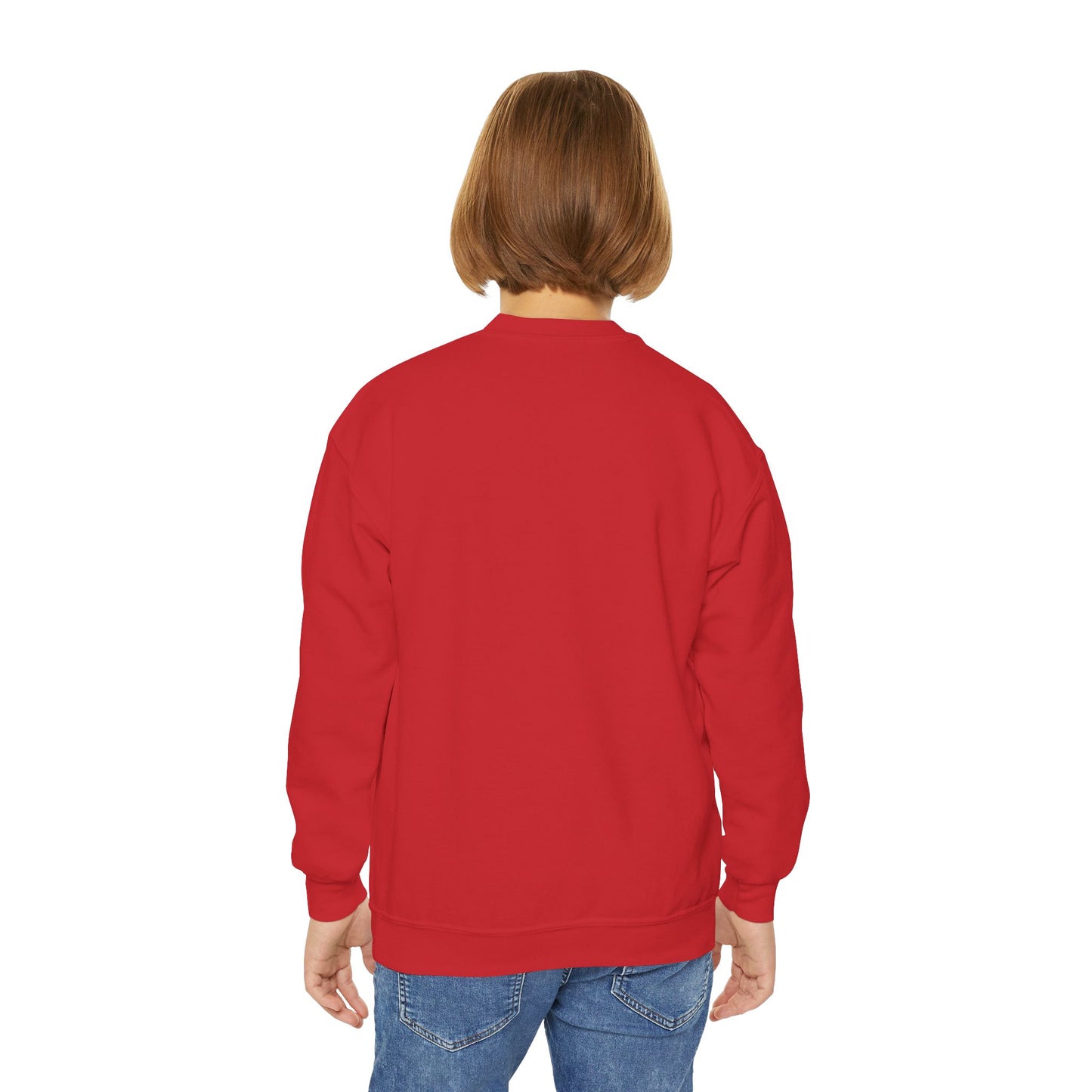 Youth Crewneck Sweatshirt - 'Bruh We Back' Retro Skate Graphic Sweatshirt