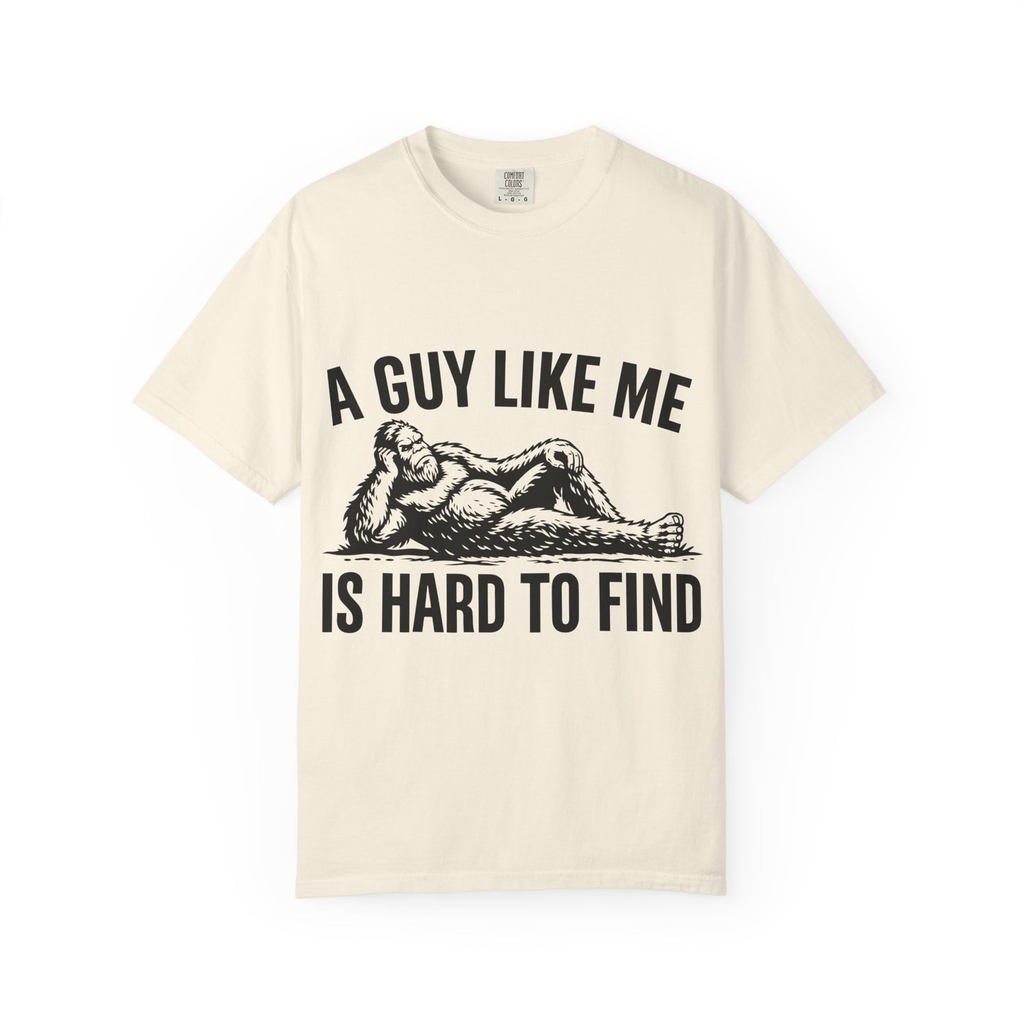 Graphic T-Shirt — “A Guy Like Me Is Hard to Find” Vintage Reclining Figure Tee