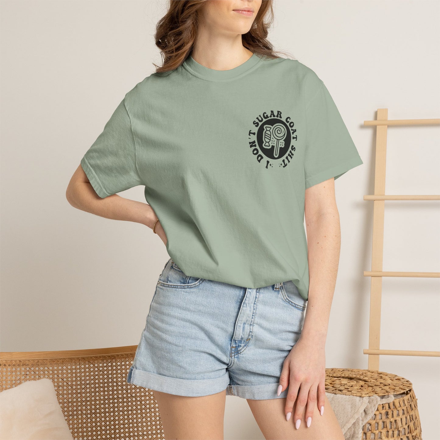I Don't Sugar-Coat Shit T-Shirt — Bold Graphic Tee with Candy Design