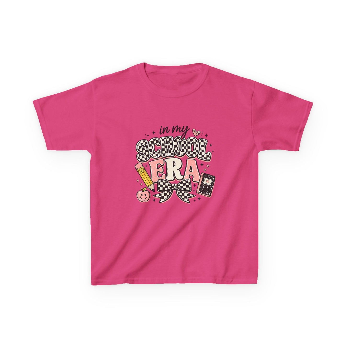 Kids Tee — "In My School Era" Cute Back-to-School Graphic T-Shirt