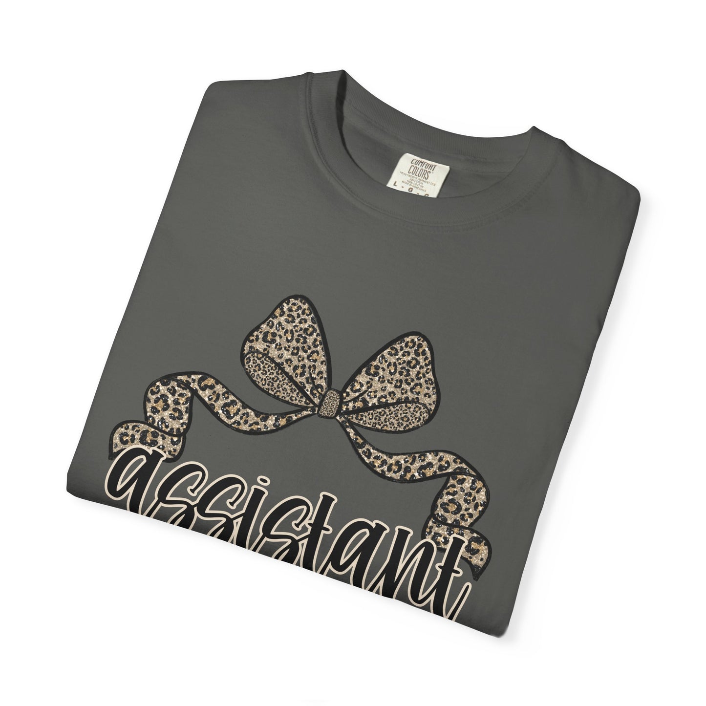 Assistant Principal Leopard Bow T-Shirt