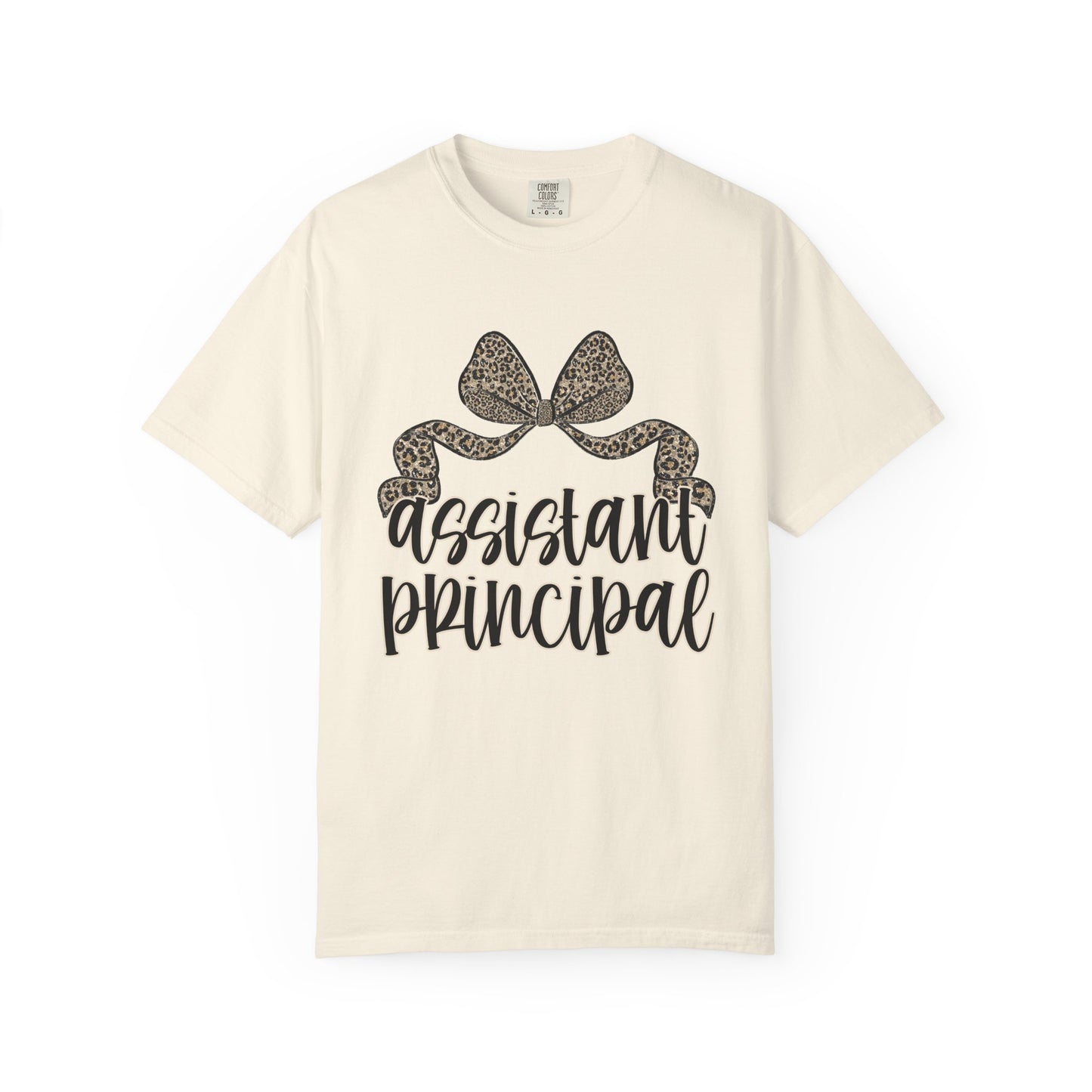 Assistant Principal Leopard Bow T-Shirt