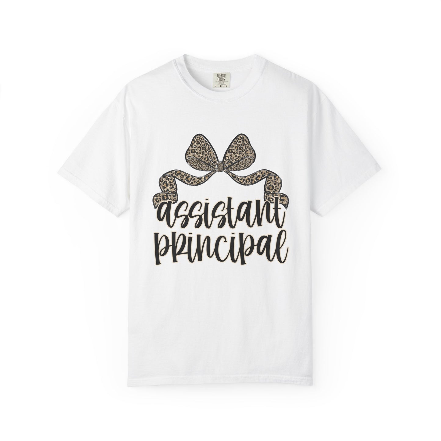 Assistant Principal Leopard Bow T-Shirt