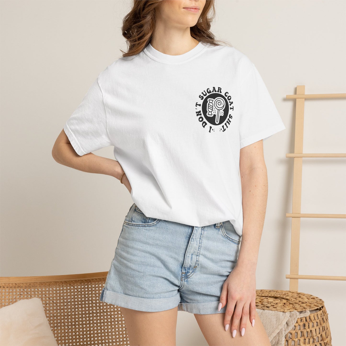 I Don't Sugar-Coat Shit T-Shirt — Bold Graphic Tee with Candy Design