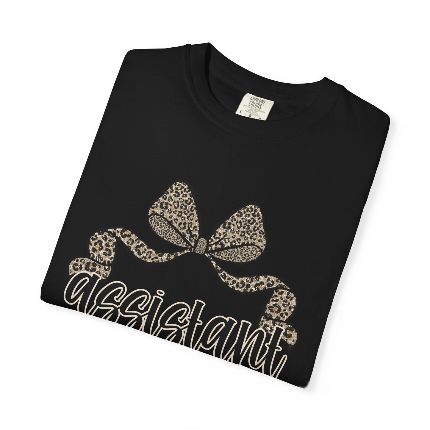 Assistant Principal Leopard Bow T-Shirt
