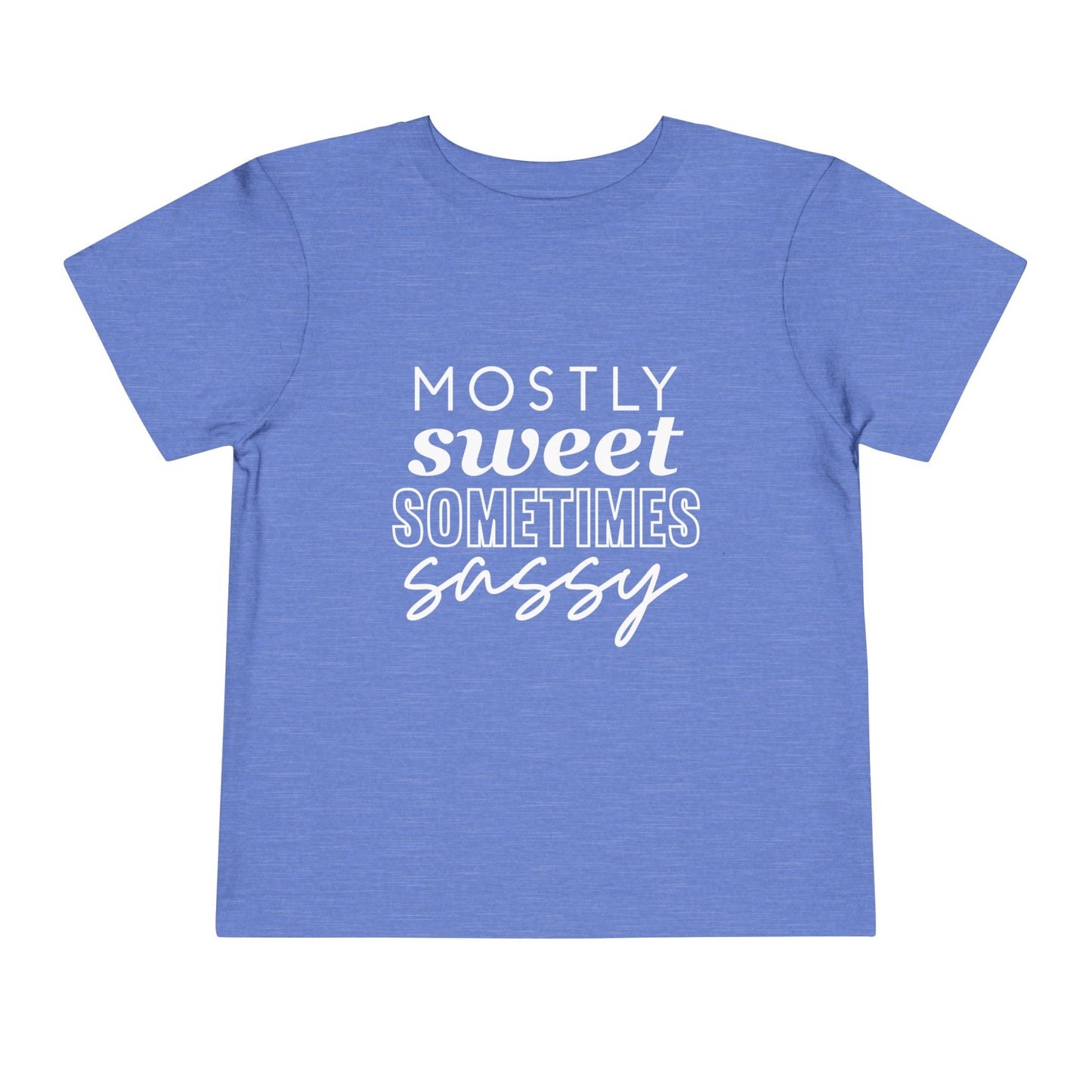 Toddler Tee - "Mostly Sweet Sometimes Sassy" Pink Kids Shirt