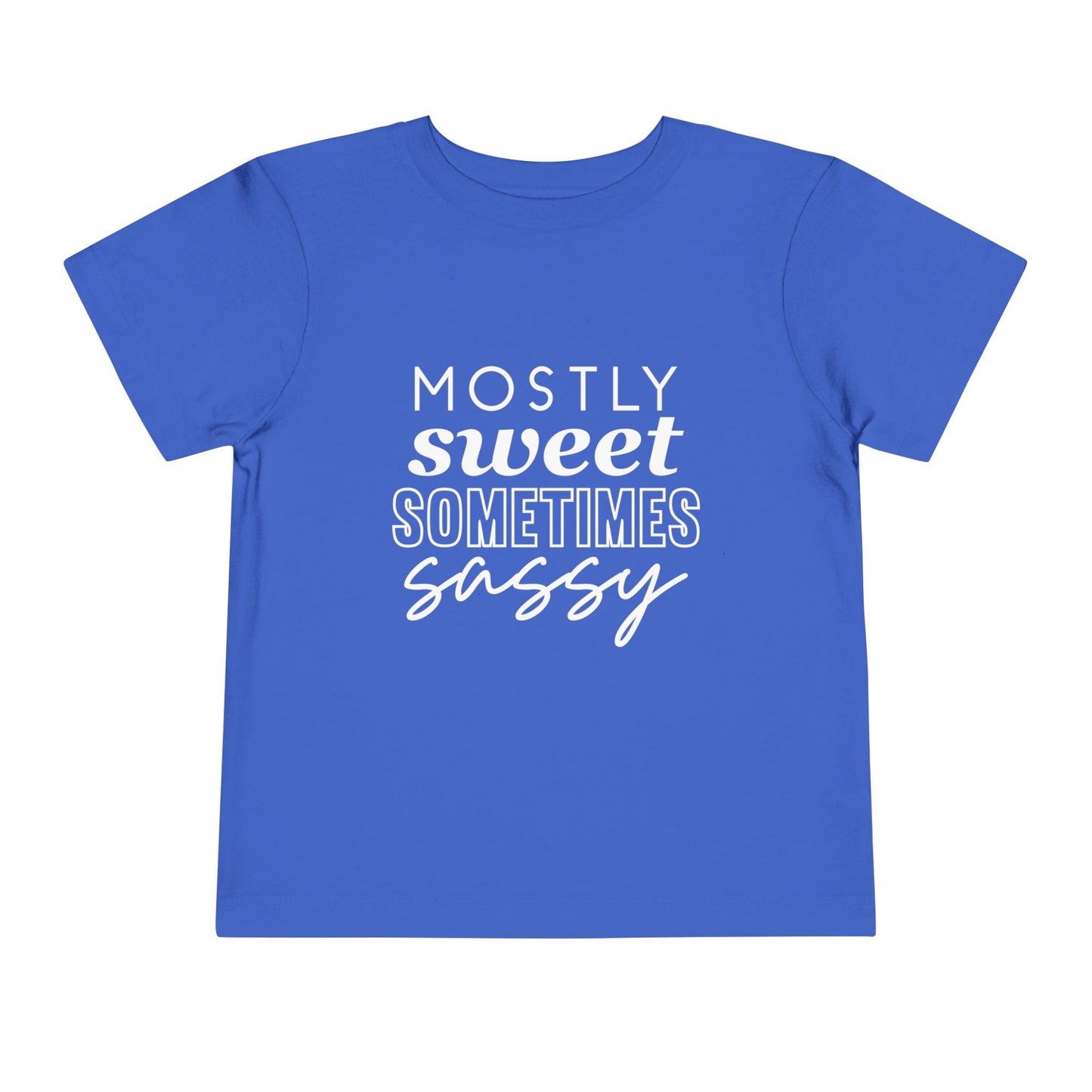 Toddler Tee - "Mostly Sweet Sometimes Sassy" Pink Kids Shirt