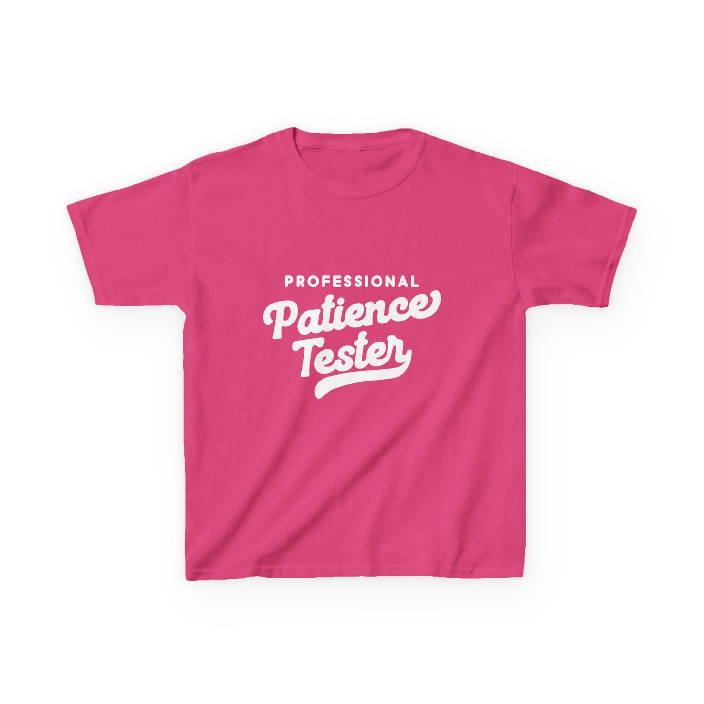 Kids T‑Shirt — "Professional Patience Tester" Funny Graphic Tee for Children