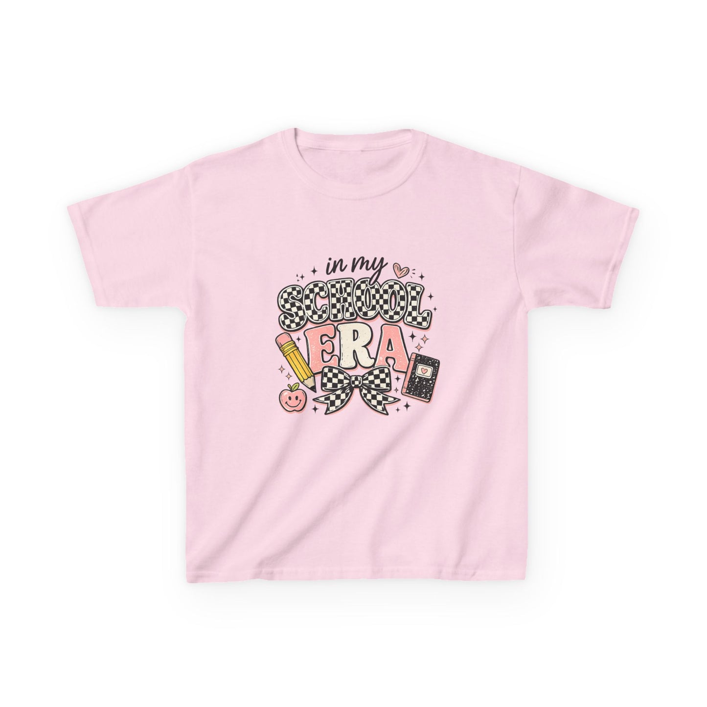 Kids Tee — "In My School Era" Cute Back-to-School Graphic T-Shirt