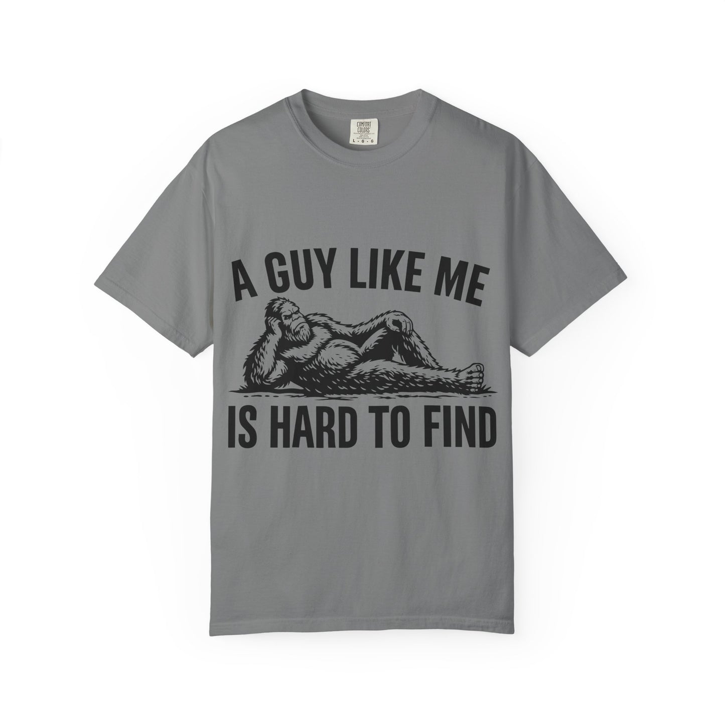 Graphic T-Shirt — “A Guy Like Me Is Hard to Find” Vintage Reclining Figure Tee
