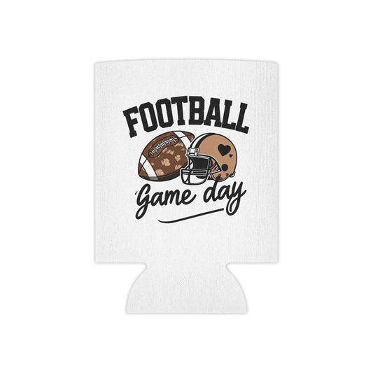 Football Game Day Can Cooler – Tailgate Beer Koozie