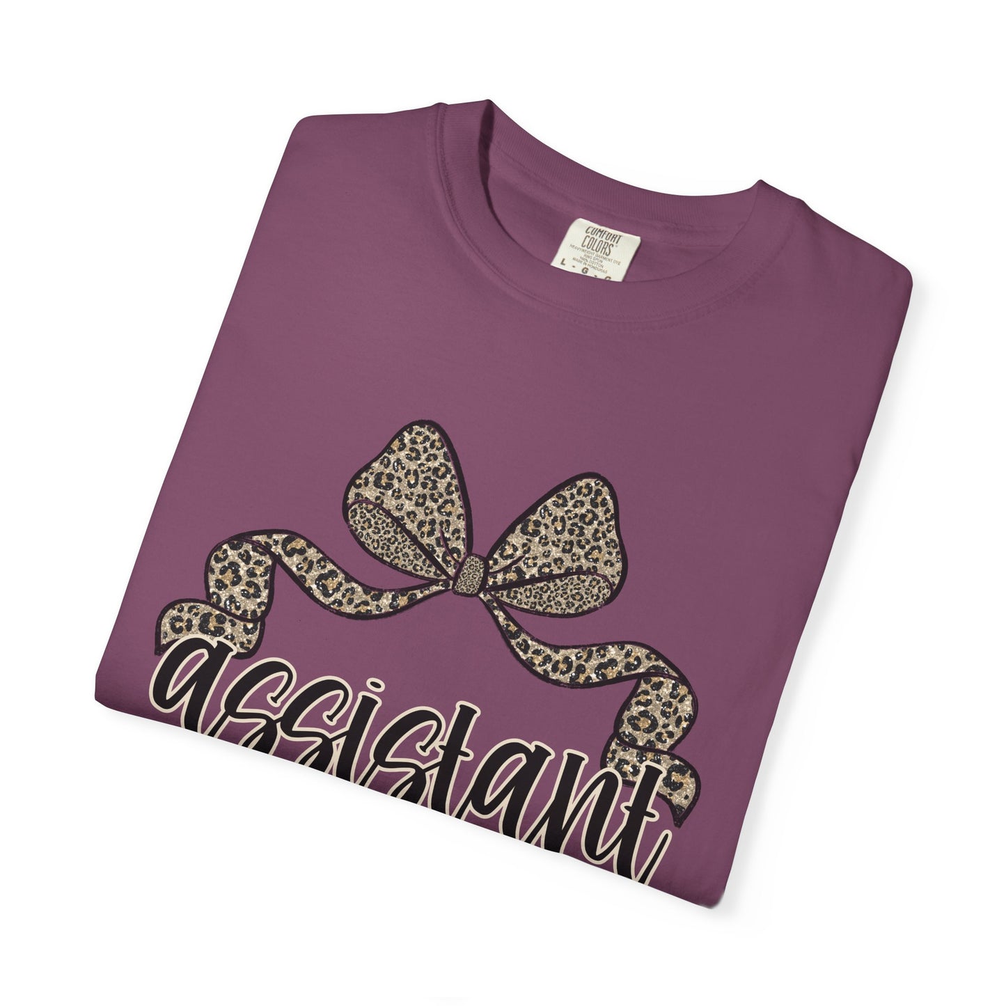 Assistant Principal Leopard Bow T-Shirt